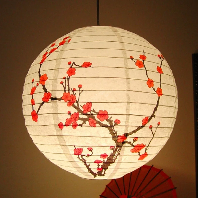 Lanterne Chinoise Branches de Cerisier