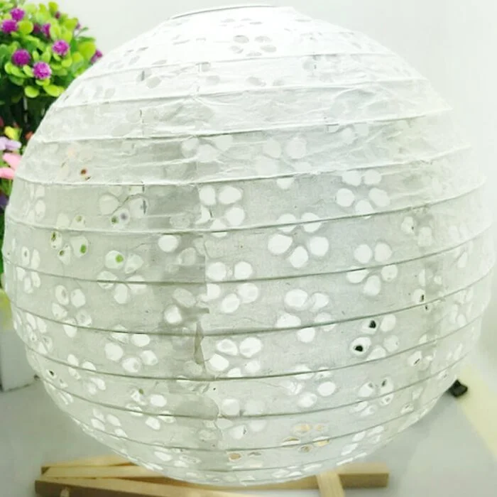 Lanterne Chinoise Pétales Blanches