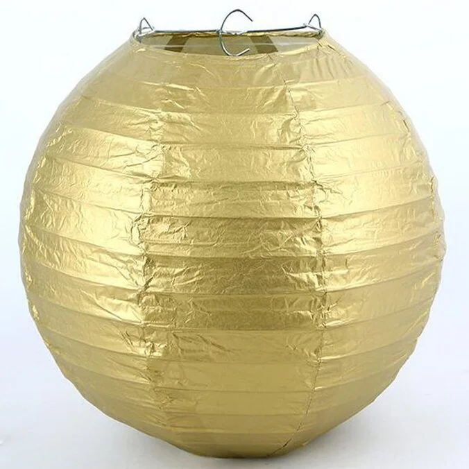 Lanterne Chinoise Dorée